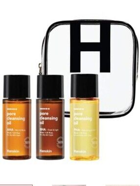 Hanskin PHA/BHA/AHA Travel Size Mini Pore Cleansing Oil Set